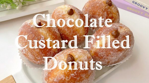 Chocolate Custard Filled Donuts Recipe