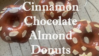 Cinnamon Chocolate Almond Donuts