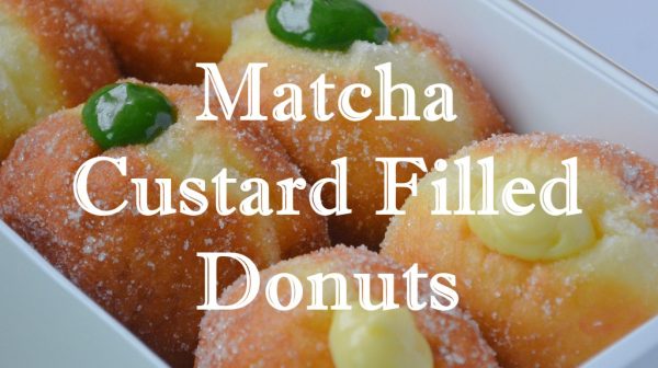 Matcha Custard Filled Donuts Recipe