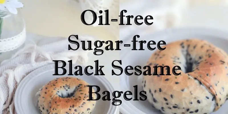 Oil-free Sugar-free Black Sesame Bagels Recipe