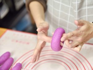 Pink Bagels Dragon Fruit Bagels