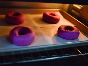 Pink Bagels Dragon Fruit Bagels