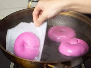 Pink Bagels Dragon Fruit Bagels