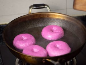 Pink Bagels Dragon Fruit Bagels