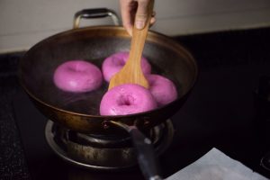 Pink Bagels Dragon Fruit Bagels