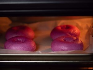 Pink Bagels Dragon Fruit Bagels