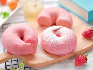 Pink Bagels Dragon Fruit Bagels