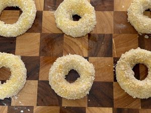 Pistachio Onion Donuts