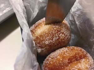 Vanilla Custard Filled Donuts